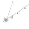 Julius1 Jsp-0032 Silver925 Cubic Zirconia Butterfly Necklace
