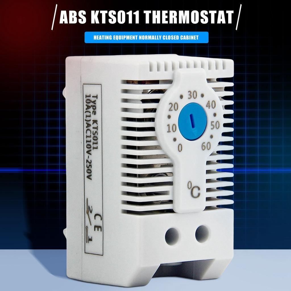 KTS011 NE Normally Offen Einstellbarer Mechanischer Temperaturregler Schrankthermostat DIN-Schiene,Verwendet für Kühlung