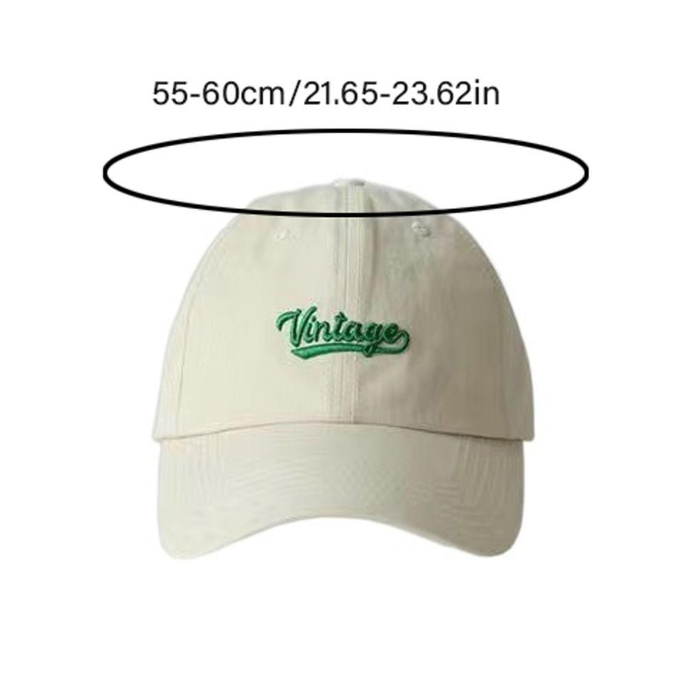 Cotton Outdoor Sun Hat Sun Protection Peaked Cap Adjustable Embroidery Letter Baseball Cap  Sports
