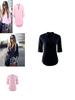 Camicia Casual da Donna in Poliestere con Scollo a V e Bottoni Frontali per Ufficio e Primavera