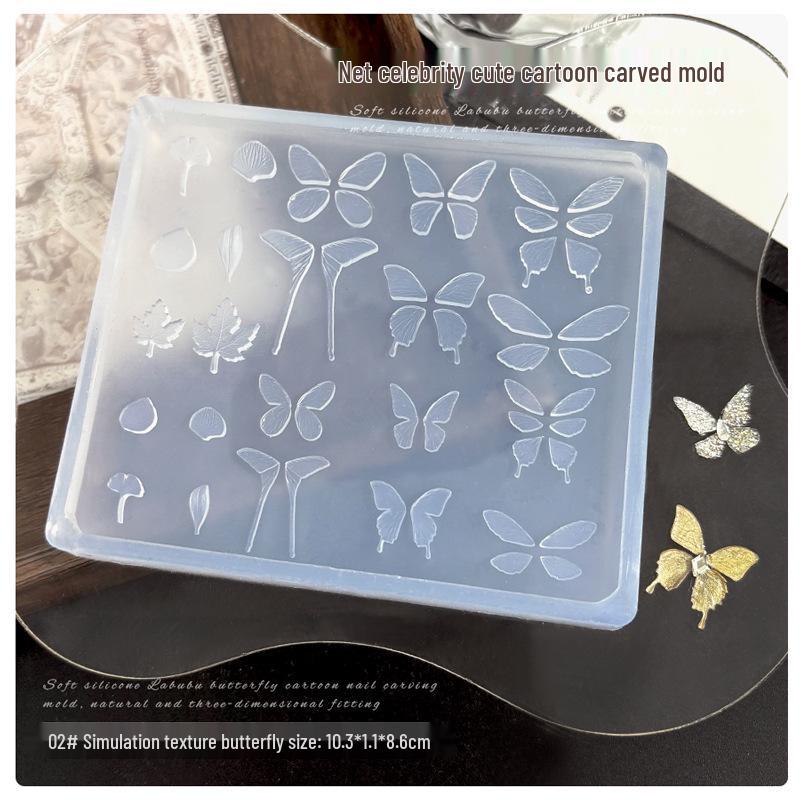 Silicone Mold for 3D Bow & Ribbon Nail Art Embossing