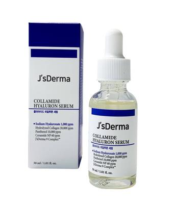 J'sDerma NOVO Collamide Hyaluron Serum 30ml, Firmador, Rejuvenescedor, Hidratante, Cosméticos Coreanos, Kbeauty, amostra