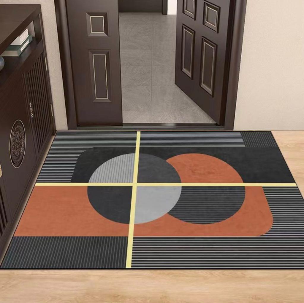 Light Luxury High Sense Entry Mat Door Mat Absorbent, Anti-slip and Wear-resistant Can Be Cleaned Bathroom Quick Dry Diatom Mud Mat