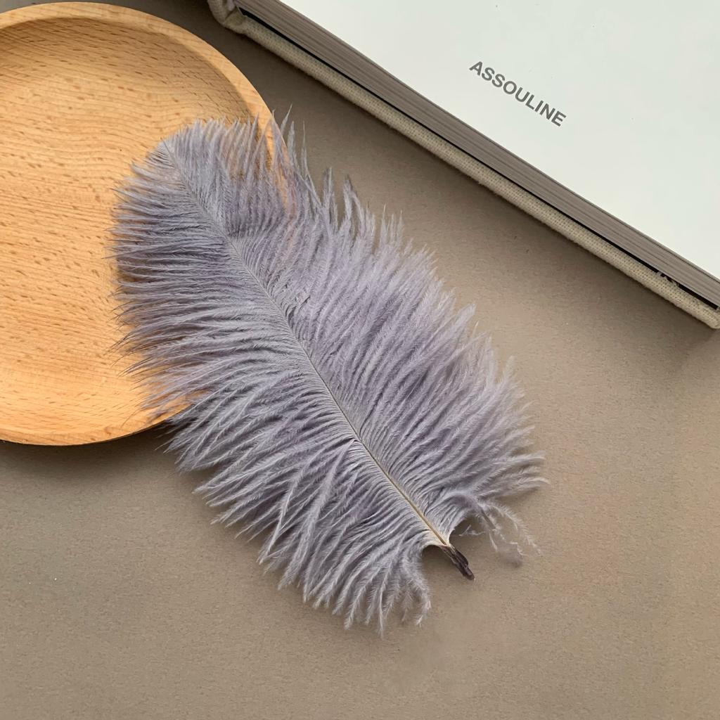 Color ostrich hair 15-20CM ostrich feather Internet celebrity photo background wall feather cake flower arrangement DIY decoration