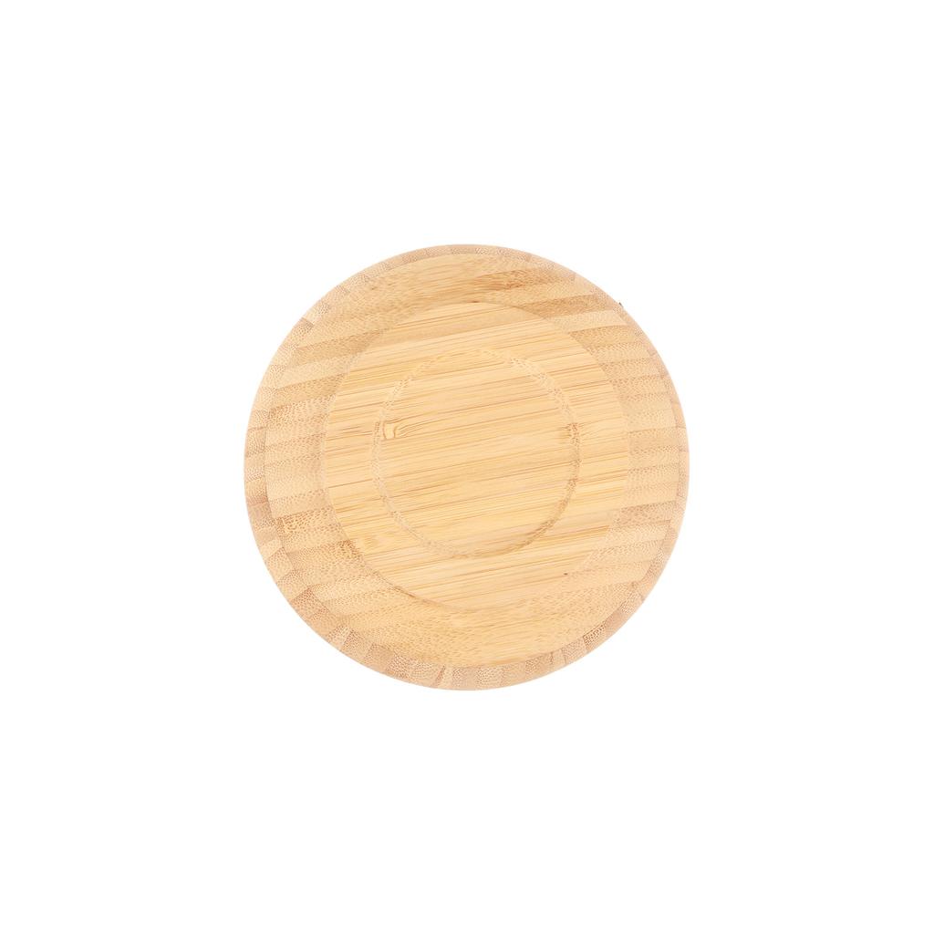 Bamboo Salad Bowl Round Serving Bowl Natural Wood Dishware for Fruit Snacks Appetizers