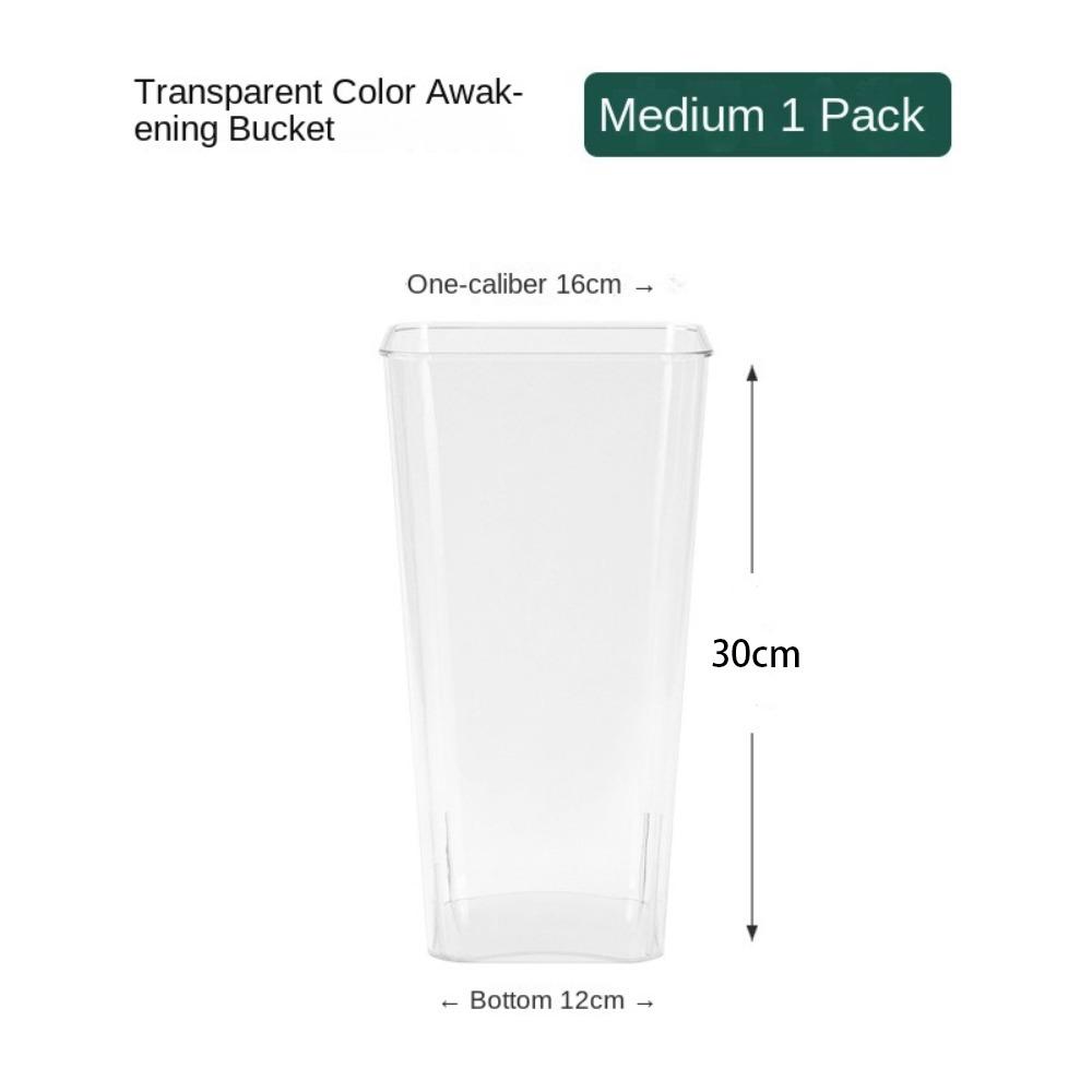 Plastic Transparent Vase Unbreakable Box Planter Creative Desktop Organization  Home Decoration