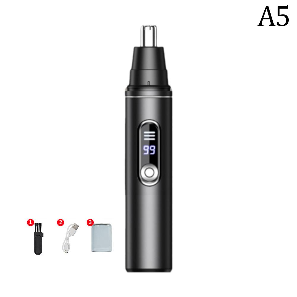Electric Nose Hair Trimmer for Men, Rechargeable Nose Hair Scissors, Nose Cleaner, Nose Hair Shaver and Groomer