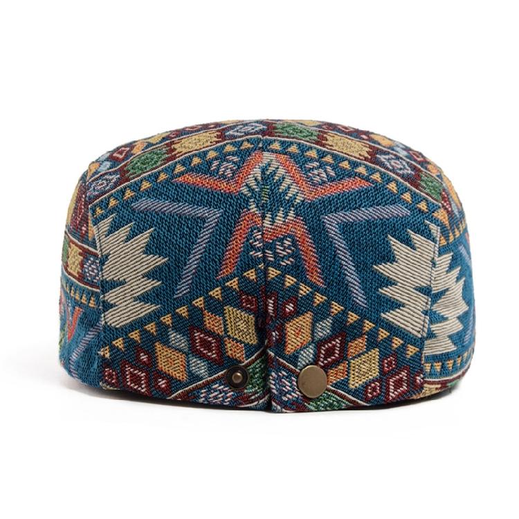 Elegant Embroidered Beret Hat Stylish Unisex Accessory Comfortable Wear For Outdoor Adventures And Social Gatherings