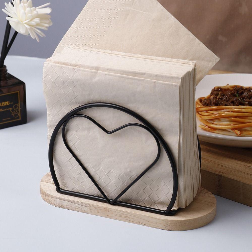Nordic Style Tissue Storage Rack Space-Saving Paper Towel Container Vertical Napkin Dispenser  Home