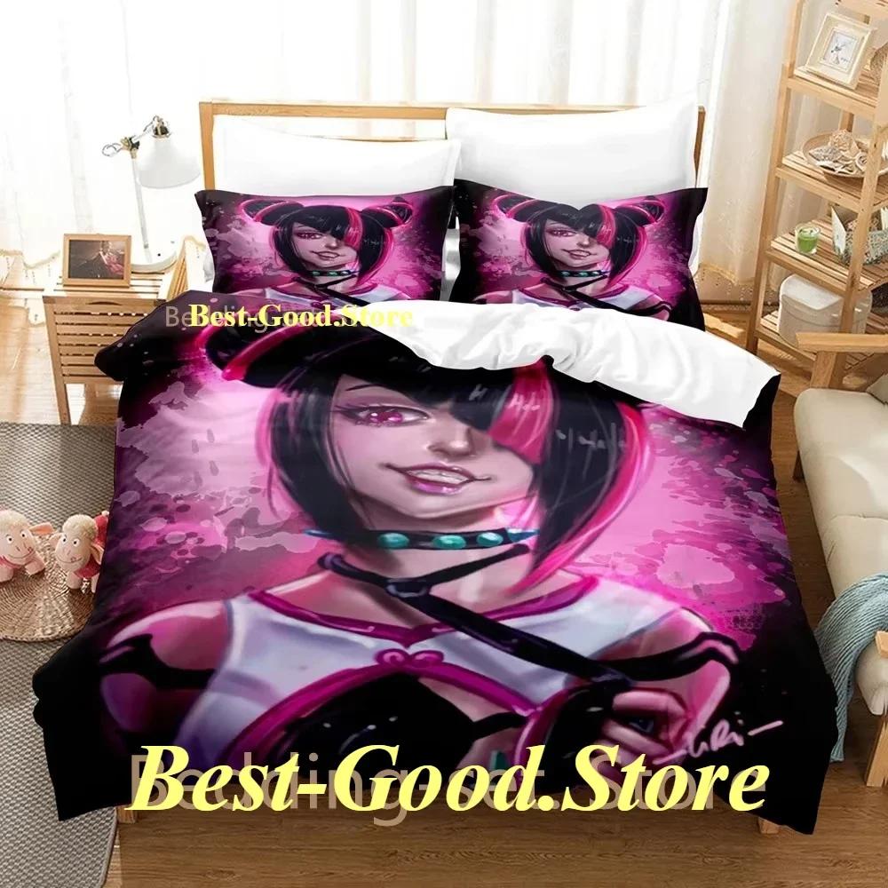 Hip Hop Game Juri Han Bedding Set Printed Bed Set With Pillowcase Bed Duvet Cover Soft Single Double Queen Super King Size