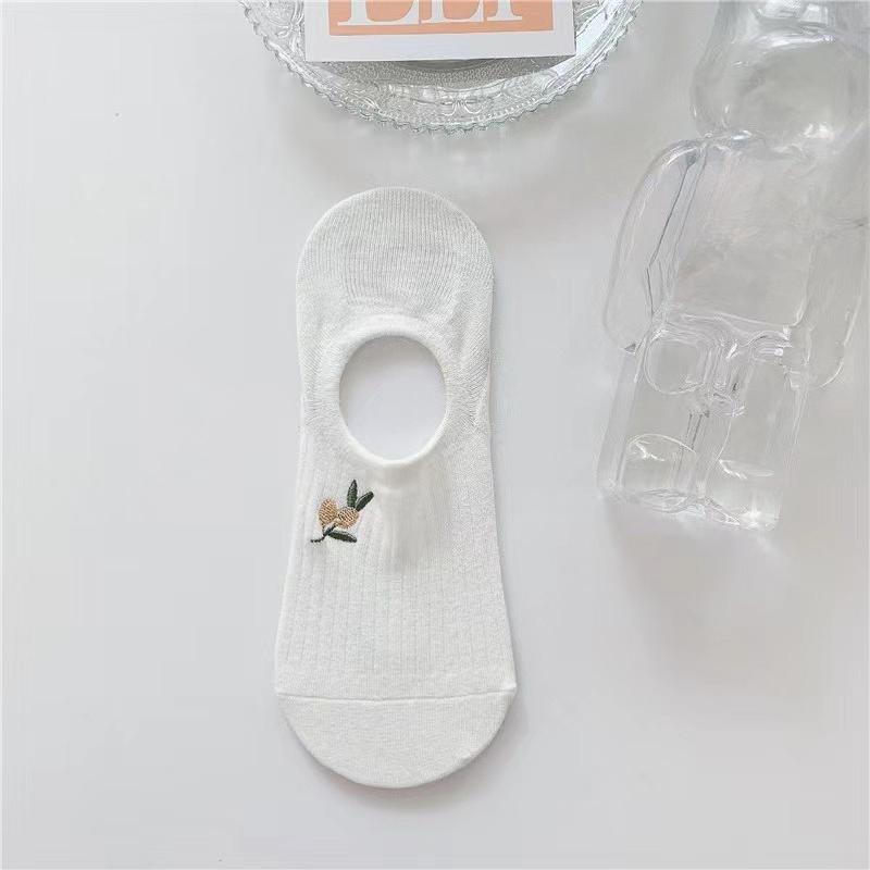 10 Pairs Women's Non-slip Invisible Socks Shallow Mouthed Boat Socks Female Soft Sock Breathable Short Sock