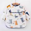 Children's Reversible Cotton Coverall – Baby Waterproof & Oil-Proof Bib and Apron