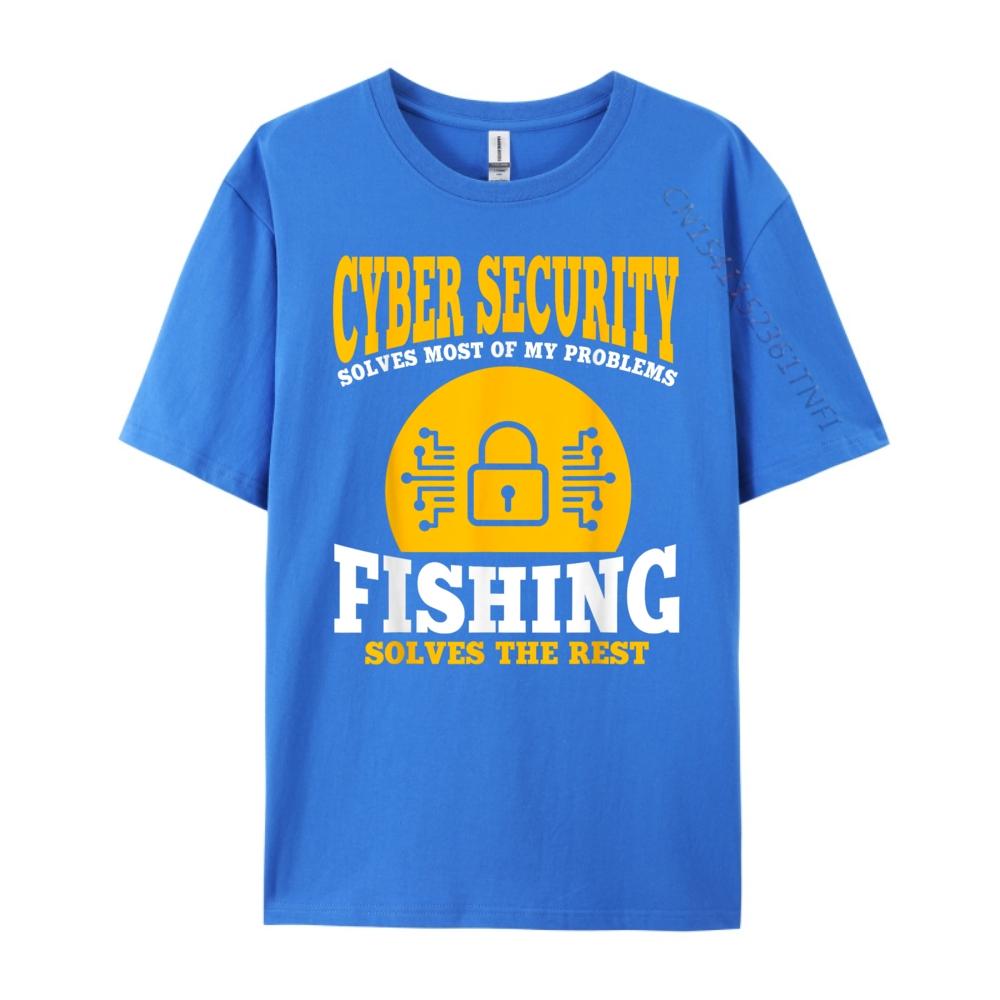 Funny Cyber Security Fisherman Outfit Computer Science Street Wear T Shirt Funny T Shirts Halloween