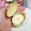 Cherry Blossoms Trinket Box Vintage Flower & Butterfly Enamel Jewelry Storage Case Handmade Ring Earring Storage Creative Gift