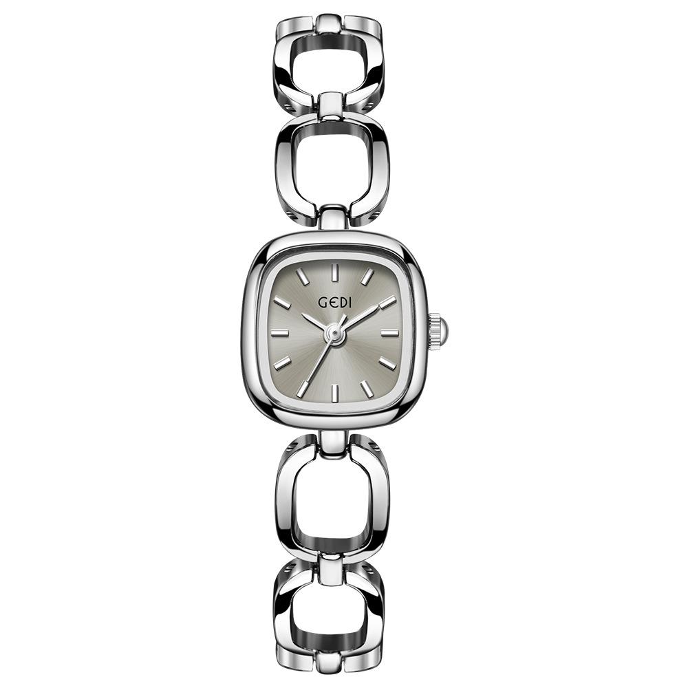 Light Luxury High-End Bracelet Watch Women'S Niche High-Value Retro Small Square Quartz Watch