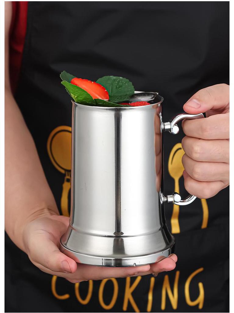 304 Stainless Steel Flame Cocktail Shaker & Beer Mug
