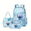 Student Schoolbag Three-Piece Large-Capacity Backpack Lunch Bag Pencil Case Diy