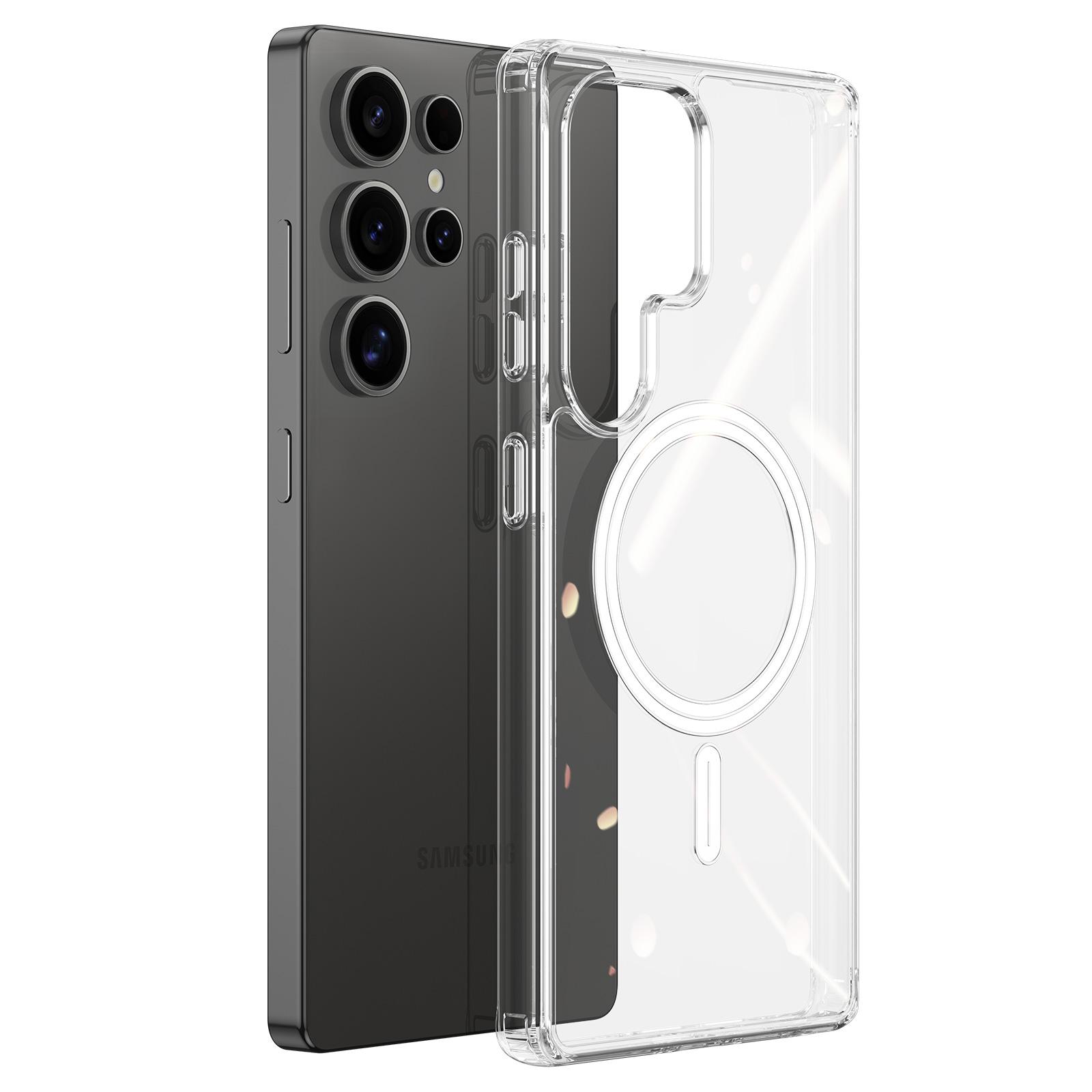 

Для Samsung Galaxy S25 Ultra задняя крышка DUX DUCIS Clin Series прозрачный чехол для телефона совместим с MagSafe Clear