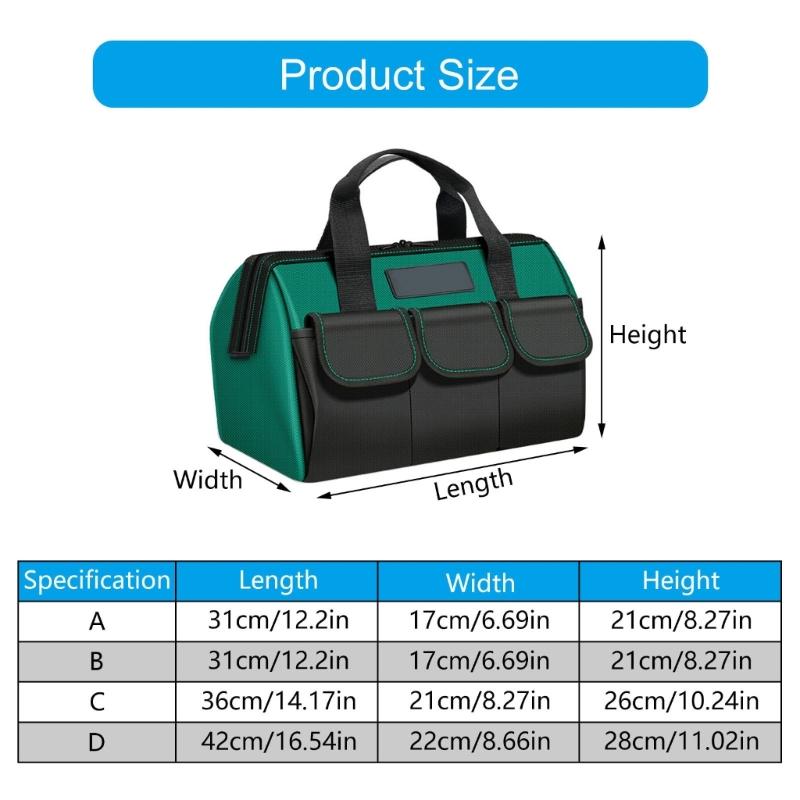 Industrial Tool Storage Bag Carrying Pouch Oversized Waterproof Design With Reinforced Handle For Mechanics And DIYers