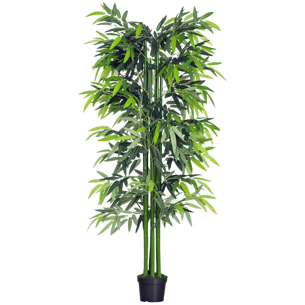 6ft Artificial Bamboo Tree Plant Greenery In A Pot for Home Office Planter 1.8M