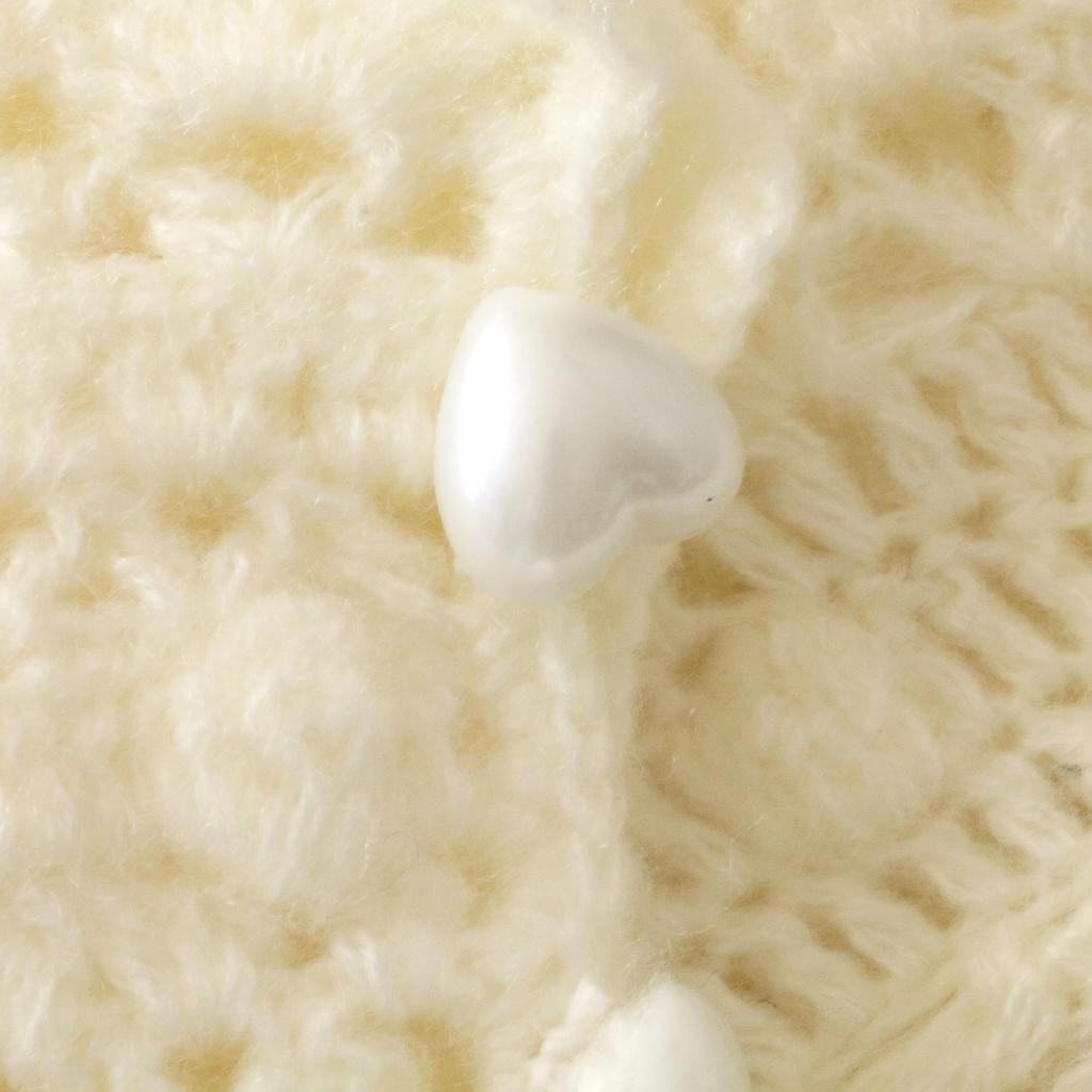 Korean Chic Crochet Knit Cardigan - Women's Loose Fit, Short Design for Spring & Autumn