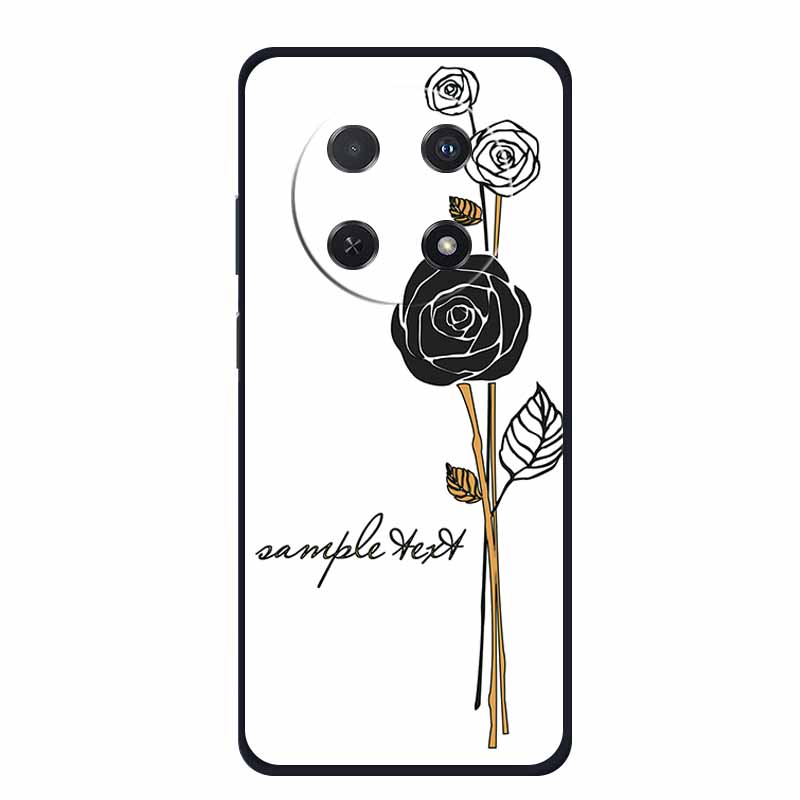 3D Emboss Case For Huawei Nova 14i Phone Case Coque Flowers Silicone Soft Back Cover For Huawei Nova 13i Y91 12i Case Funda Para