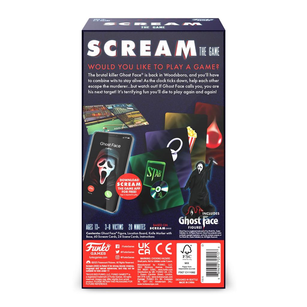Funko Games Scream The Game Party Game for 3-8 players, ages 13 and up