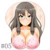 Anime Futaba Rio 3D Mouse Pad B_Bunny G_Girl S_Senpai Mousepad Silicone Titty Boobs Wrist Support MousePad Oppai Mouse Mat