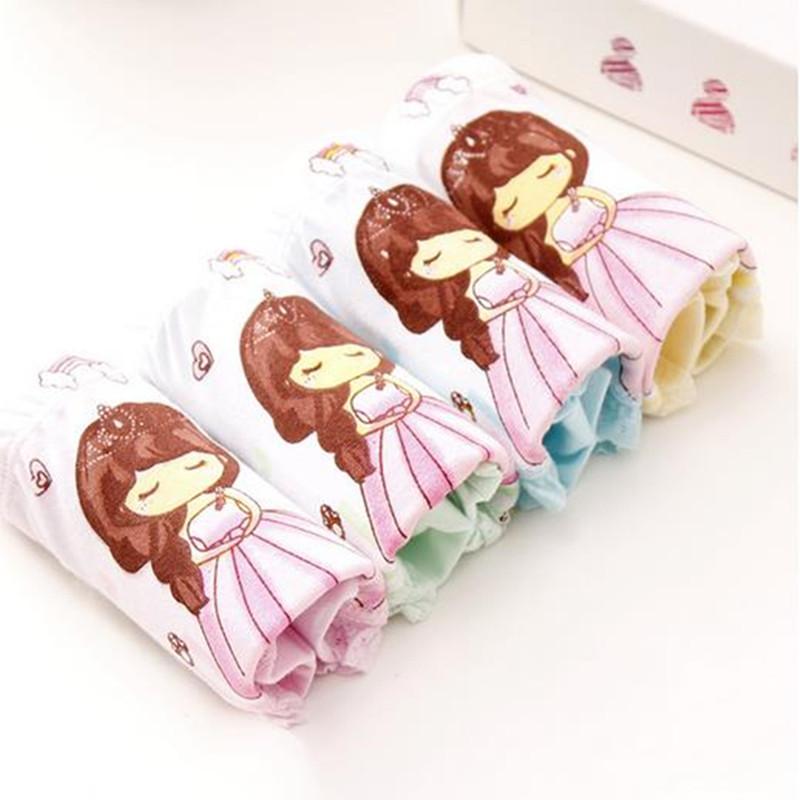 

4 шт. трусики для девочек, трусы, детское нижнее белье, детские хлопковые треугольные шорты, нижнее белье 1-12 лет M 1-3Years разноцветный