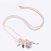 Wing Angel Necklacecrystal Encrusted Sweater Chain Drop Pendant Gift Jewelry