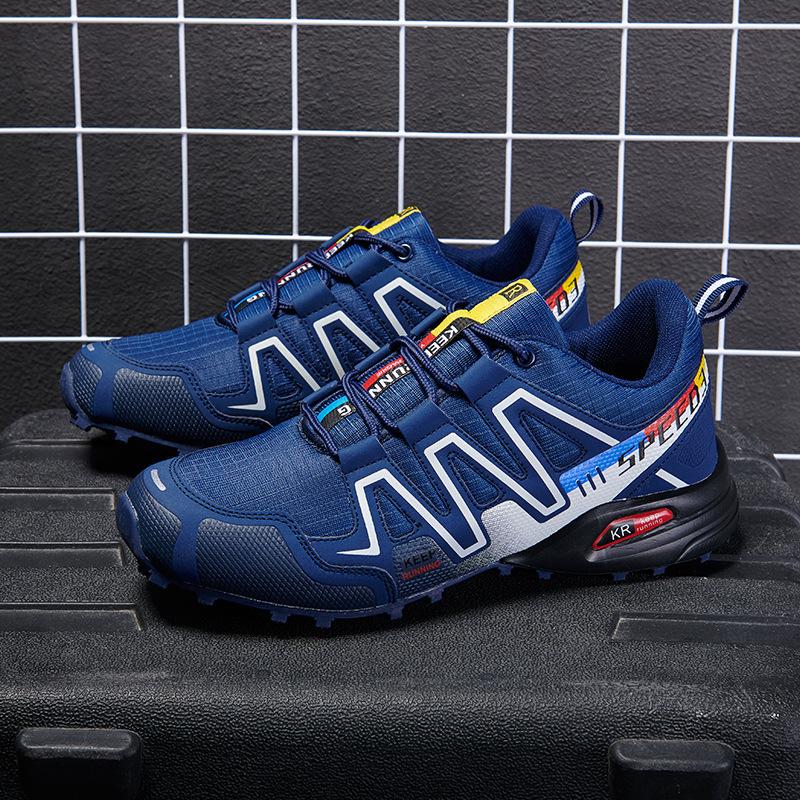 Camouflage shoes off-road running shoes outdoor leisure travel hiking shoes breathable large size hiking shoes