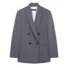 Spring 2025 Women's European & American Style Padded Shoulder Suit Jacket with Casual Pants