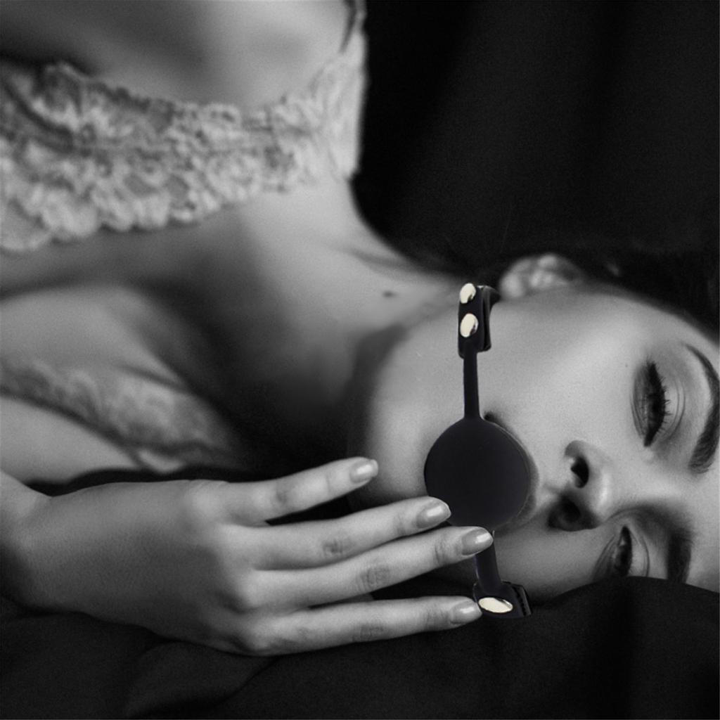 Slave Harnes Silikon Ball Gag SM Fetish Munnbegrensninger SM Toy