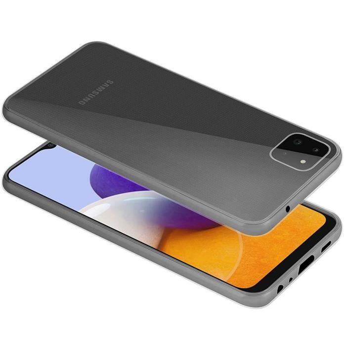 Coque de protection - Toproduits® - Galaxy A22 5G - Transparente - Verre trempé - Souple