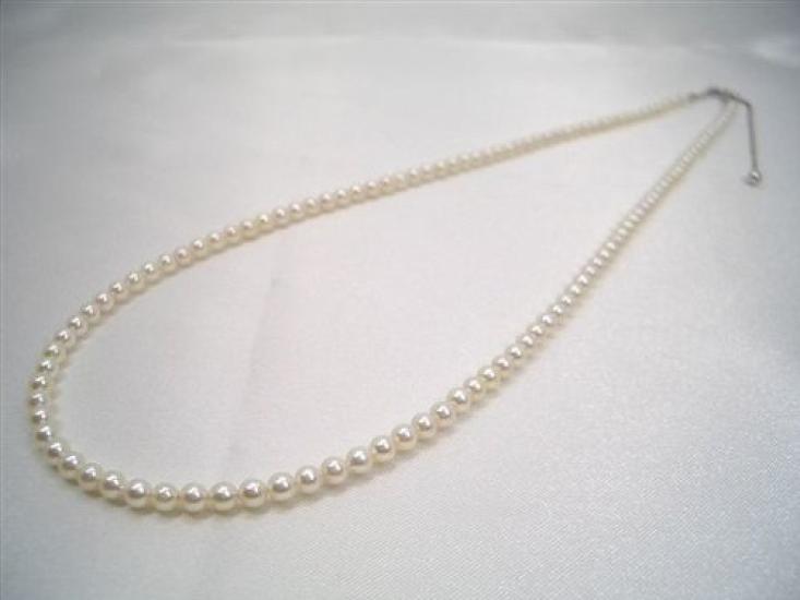 Prefecture Pearl Processing and Sales Akoya Baby Pearl Necklace [Mie Cooperative] Approx. 3.0-3.5mm y-n-280
