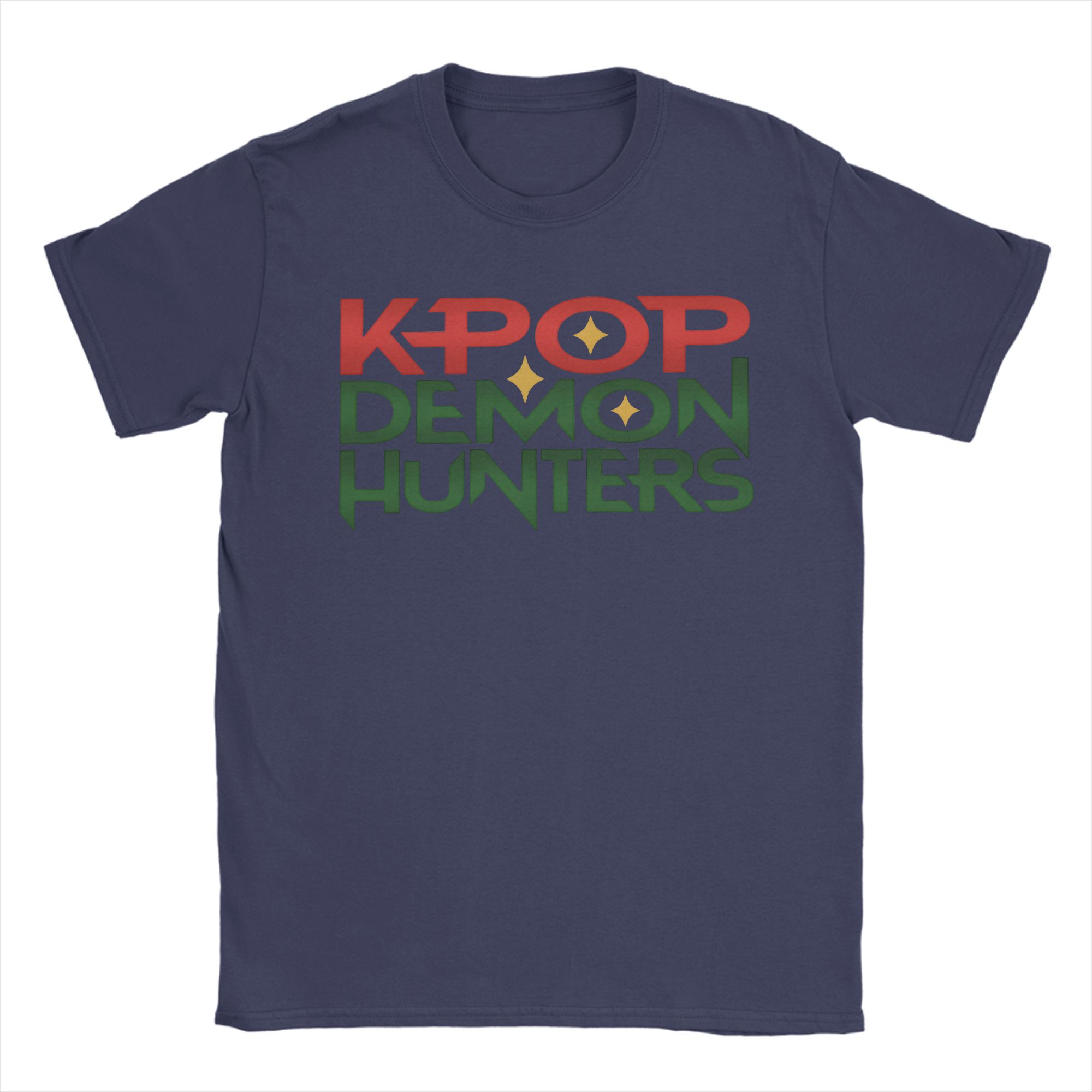 

Christmas Kpop Demon Hunter Men T Shirts Funny Tee Shirt Short Sleeve Round Collar T-Shirt Cotton 4XL 5XL 6XL Clothes 4XL