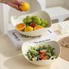 Japanese Style White Plastic Fruit & Snack Plate