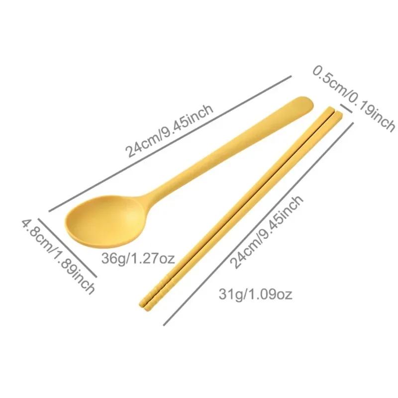 Silicone Kitchen Utensil Collection for Dining Sushi Chopsticks Coffee Dessert Spoons