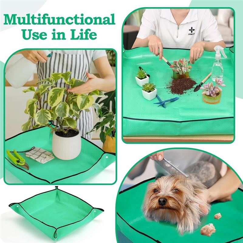 3PCS New Planting Mat 50cm-100cm Gardening Potting Pad Foldable Garden Plant Flower Pot Transplanting Waterproof Mats