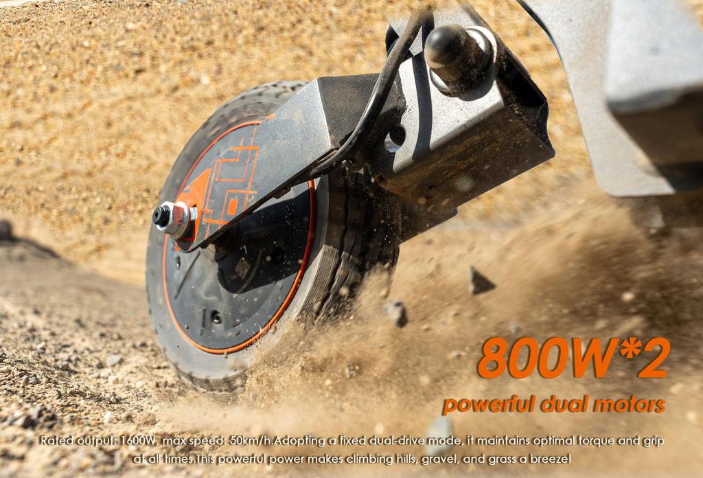 Electric Scooter KuKirin G2 Ultra 800W*2 Motor 48V18Ah Battery 10 inch Tires 50km/h Max Speed 55km Max Range