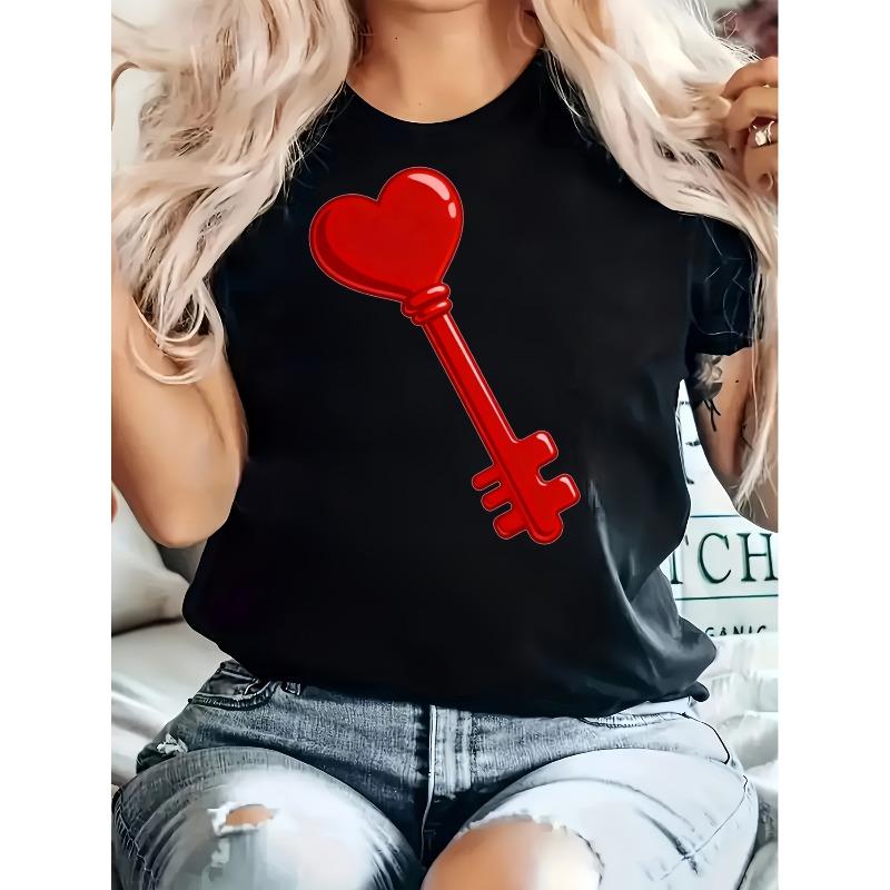 

Humorous T-Shirts with a Red Heart Design, Perfect for Casual Wear. Ideal for Both Genders. Wishing Everyone a Joyful Easter! S чёрный