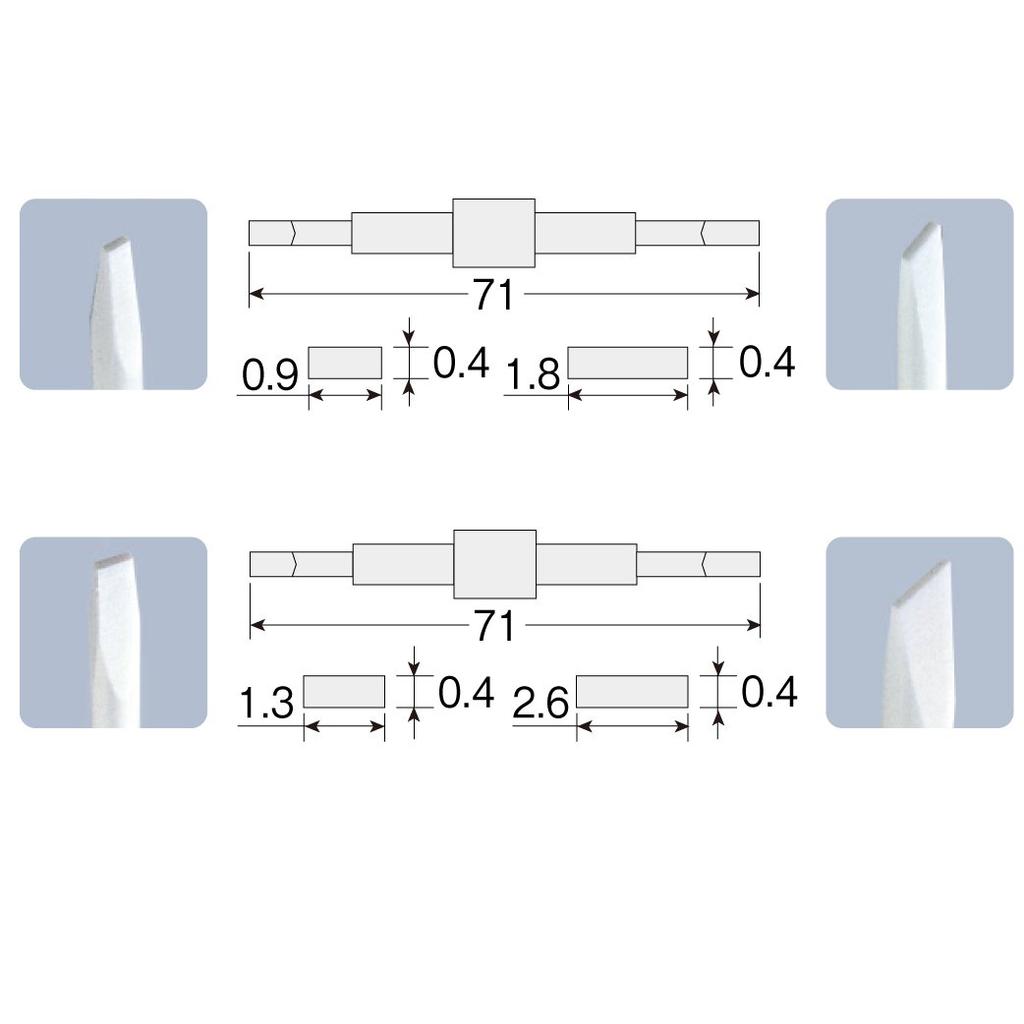 HOZAN Interchangeable Ceramic Adjustment Fully 145mm for Adjusting Volumes and Capacitors D-280 Screwdriver, Non-Magnetic, Long, Semi-Fixed