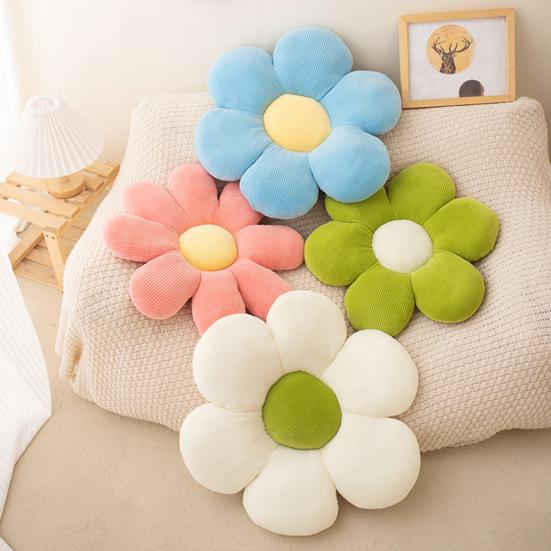 Flower Shaped Pillow Elastic 3 Colors Available 6/8 Petals PP Cotton Filling Supportive Throw Pillow for Bedroom Living Room Office