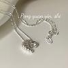 Women's Minimalist Croissant Clavicle Necklace - S925 Sterling Silver, Korean Style