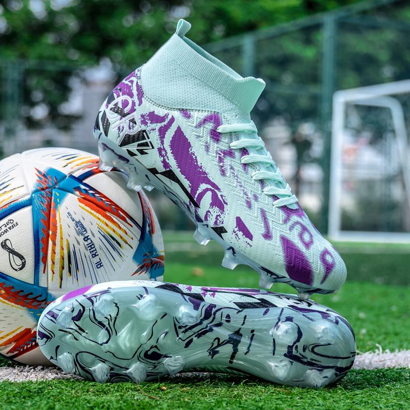 Men Soccer Shoes Comfortable Training Adult Anti Slip Social Football Sneakers Wear-resistant Grass Sports Football Boots Man