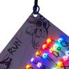 LED Card Down LED Car Ornament Glowing Pendant Light Novelty Upside Warning Keychain for Rearview Decor