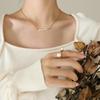Korean Style Elegant Freshwater Pearl Necklace for Women - Titanium Steel 18K Gold Clavicle Chain