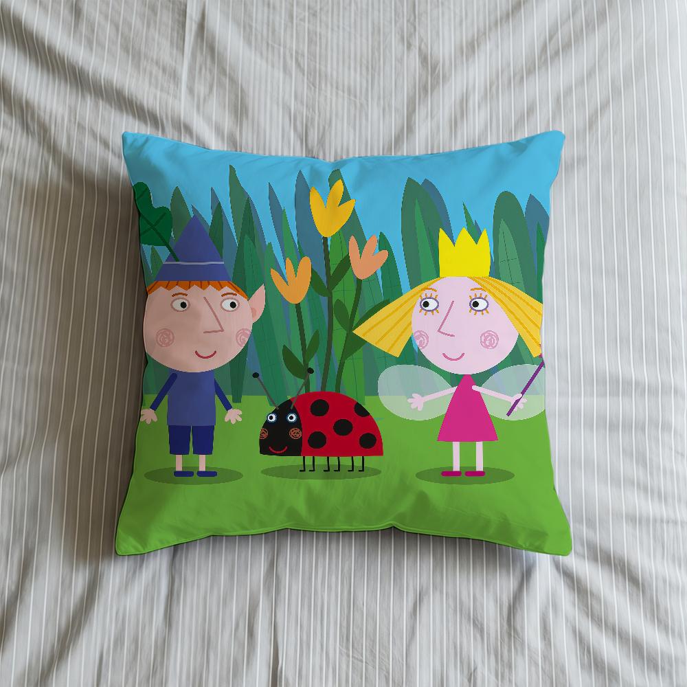 B-BBen H-HHollys Little Kingdom Cushion Cover Decorative Throw Pillow Modern Square Romantic Couch Sofa Bed Car