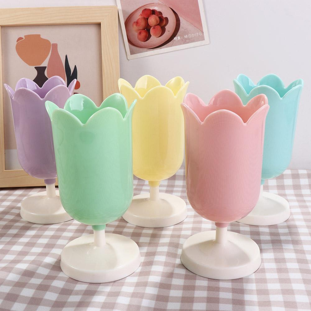 Office Supplies Gifts Mini Makeup Box Desktop Decoration Stationery Organizer Tulip Pen Holder