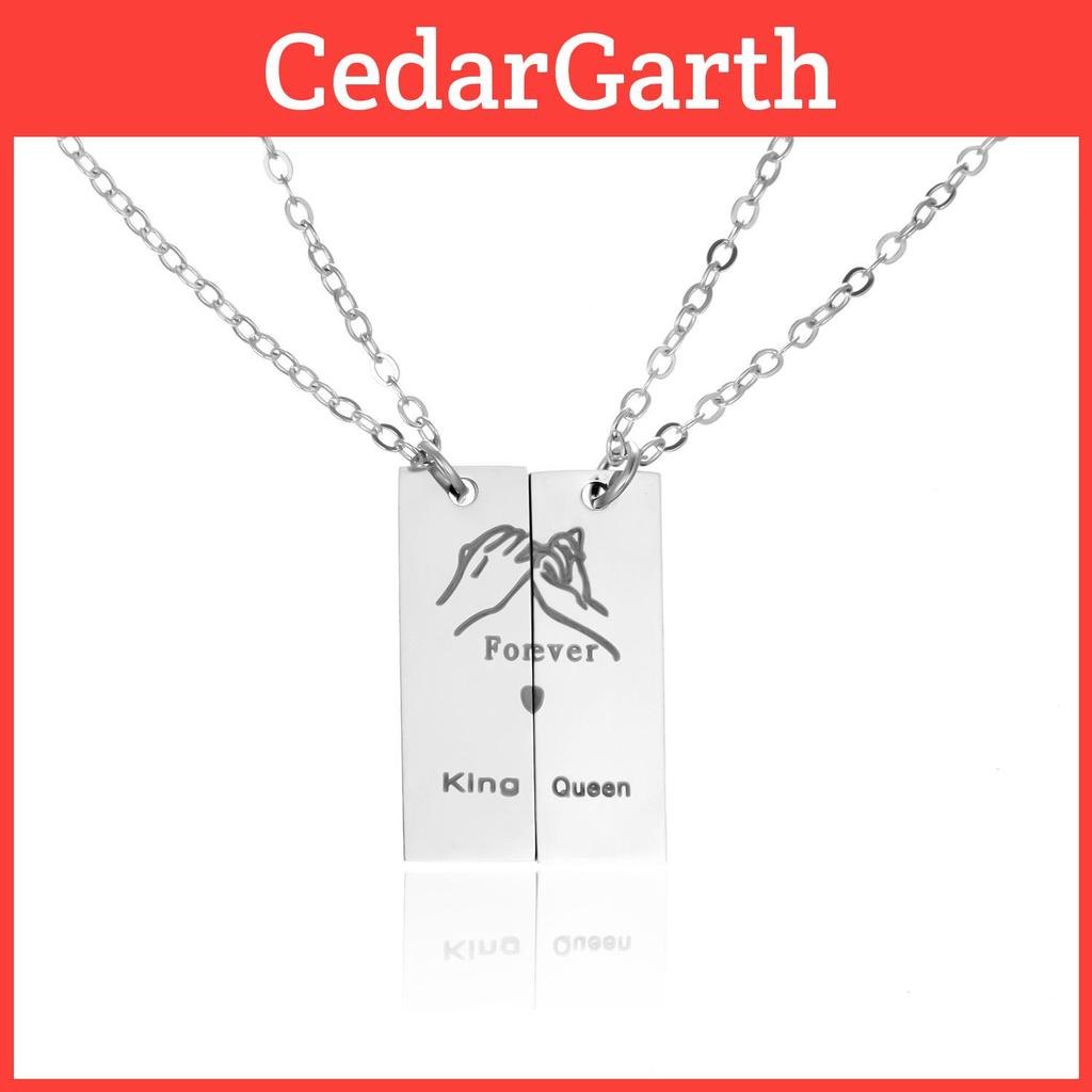 Forever Lover Heartshaped Stainless Steel Alphabet Necklace For Couples Valentine Gift